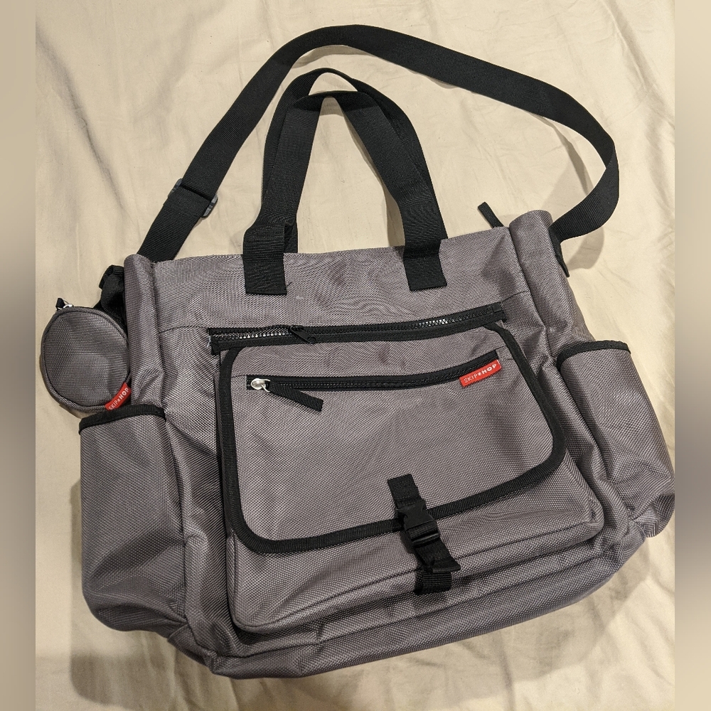 Grey Skip Hop Diaper Bag